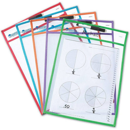 Write And Wipe Pockets (Set of 5)