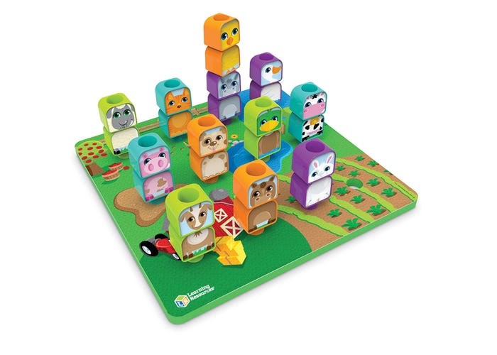 Peg Friends Stacking Farm