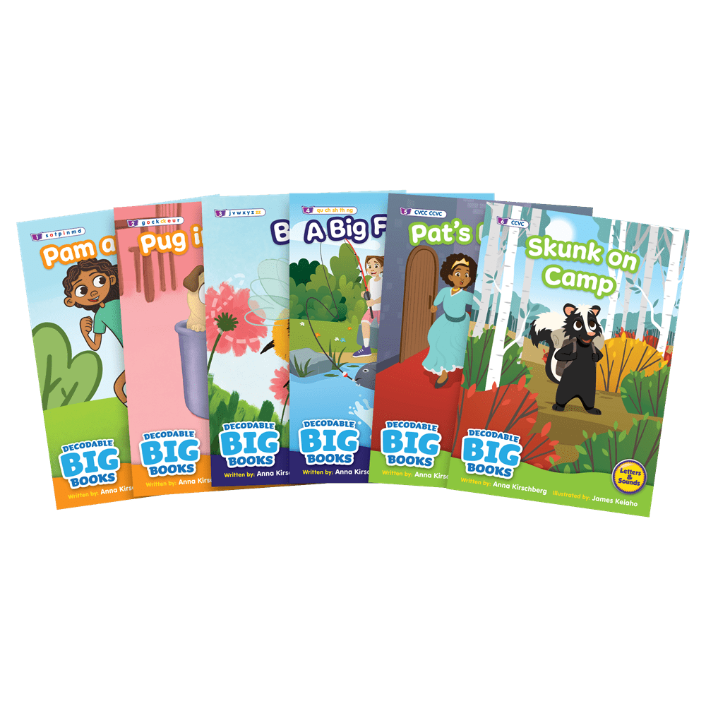 Letters & Sounds Decodable Big Books Fiction (6 Books) - ABC School Supplies