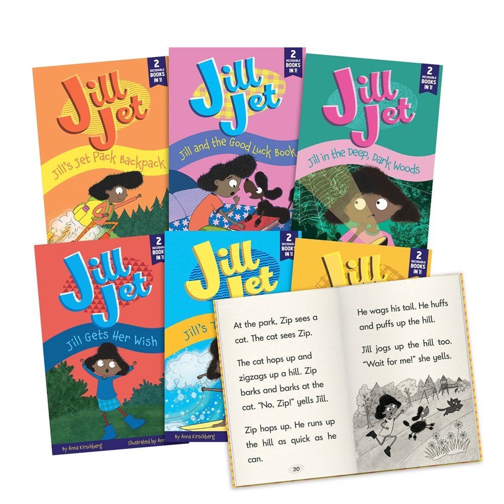 Letters & Sounds Jill Jet - Decodable Chapter Books - Boxed Set - ABC School Supplies