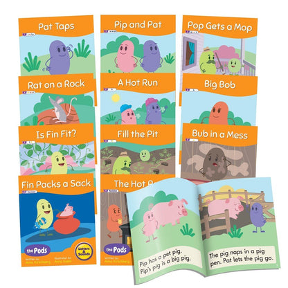 Letters & Sounds Phase 2 The Pods - 6 Pack - ABC School Supplies