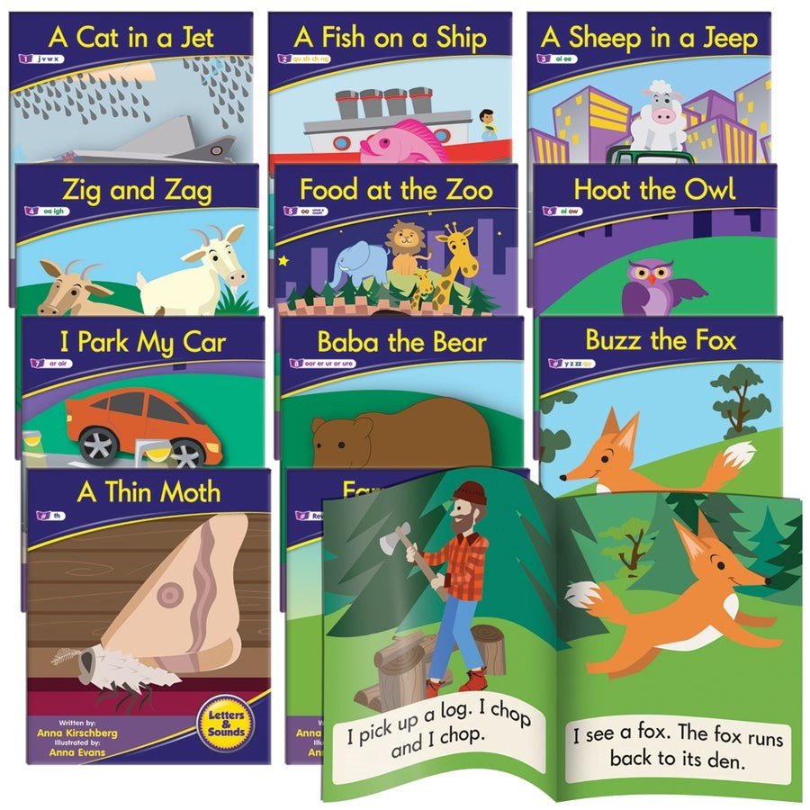 Letters & Sounds Phase 3 Set 1 Fiction - 6 Pack - ABC School Supplies