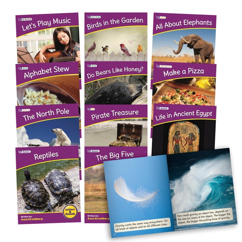 Letters & Sounds Phase 5 Set 2 Non - Fiction - 6 Pack - ABC School Supplies