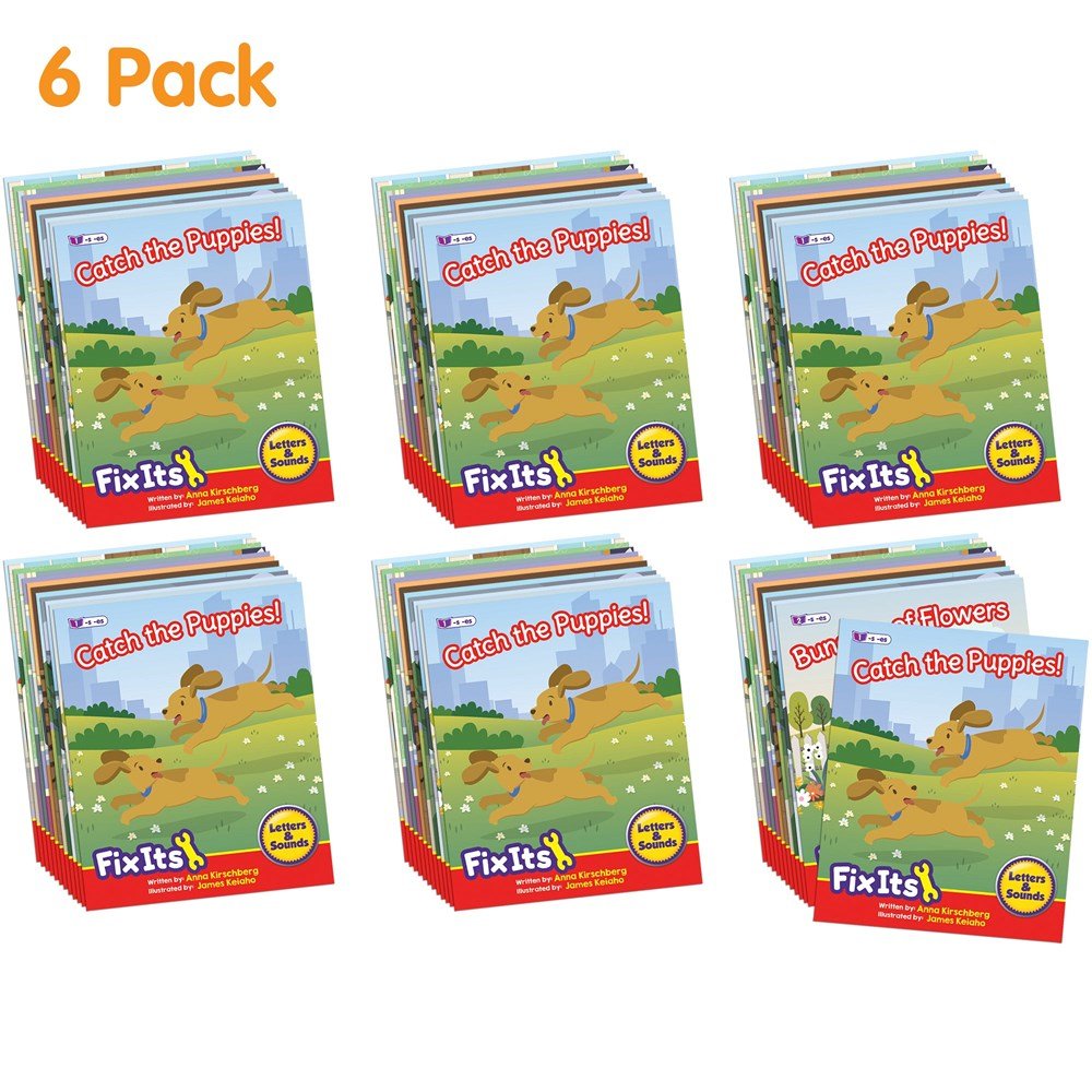 Letters & Sounds Phase 6 Fix Its Suffixes Fiction - 6 Pack - ABC School Supplies