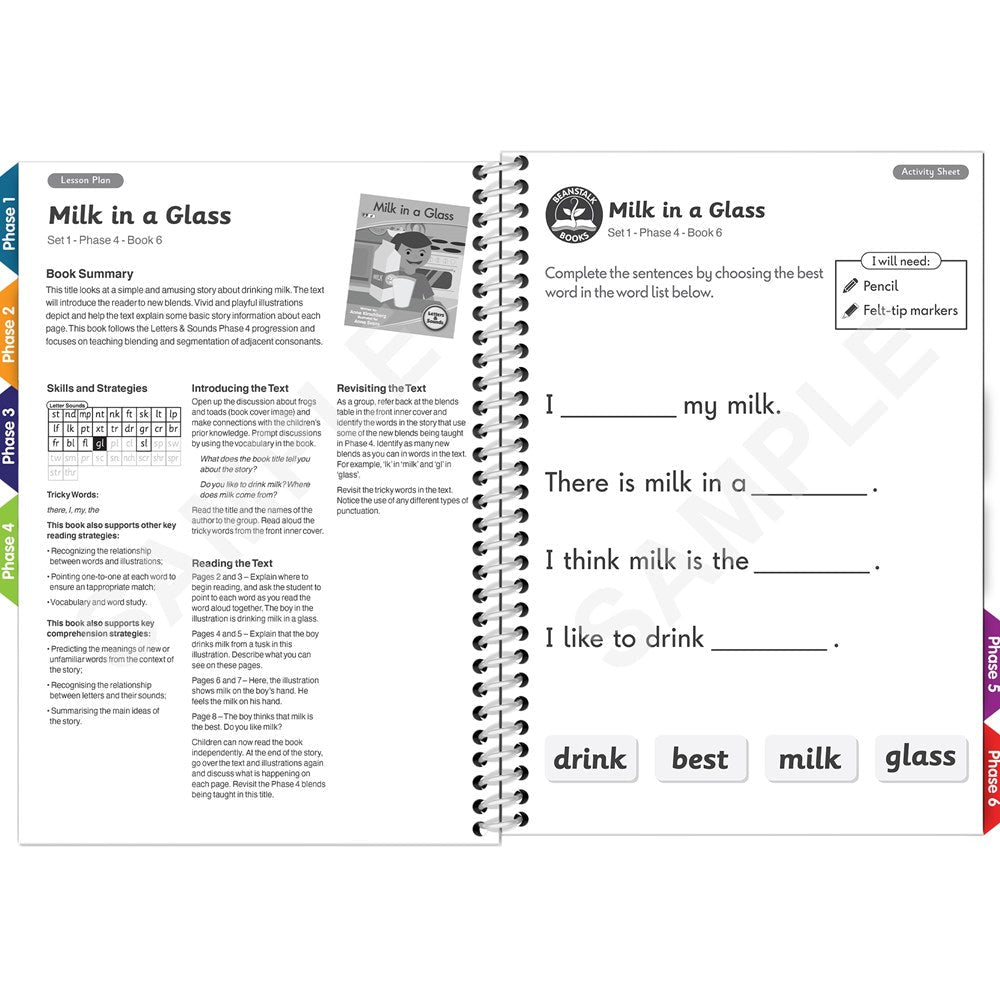 Letters & Sounds Teacher Book Set 1 Fiction - ABC School Supplies