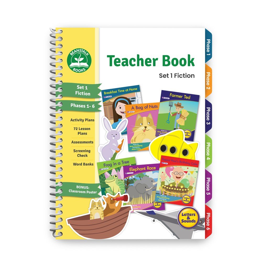 Letters & Sounds Teacher Book Set 1 Fiction - ABC School Supplies