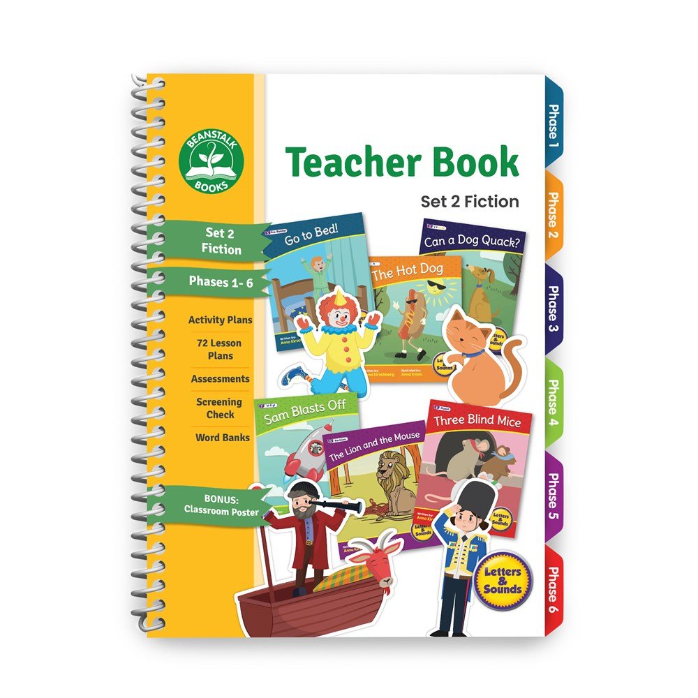 Letters & Sounds Teacher Book Set 2 Fiction - ABC School Supplies