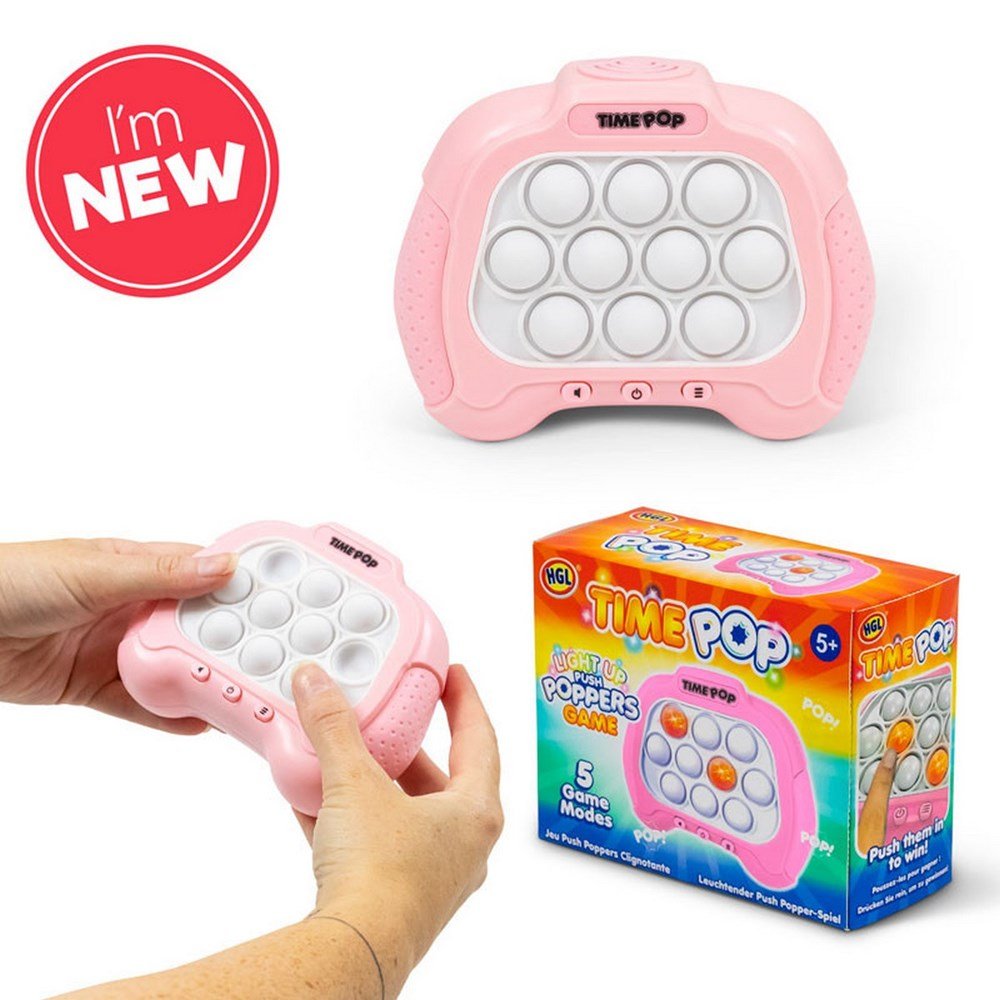 Light Up Push Popper Game (Pink) - ABC School Supplies