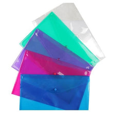 **Logit Popper A4 Button Wallets Pack Of 5 Assorted Colours - ABC School Supplies