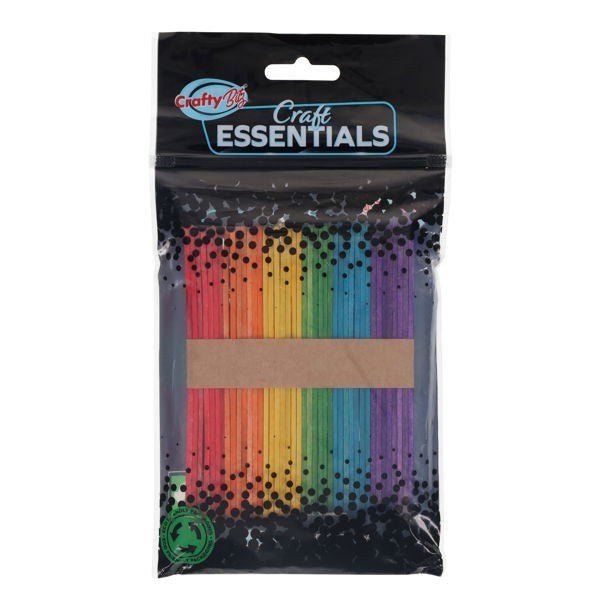 Lollipop Sticks Coloured Pack Of 42 - ABC School Supplies