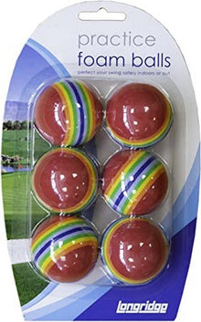 Longridge Foam Ball Multi Coloured 6 Pack - ABC School Supplies