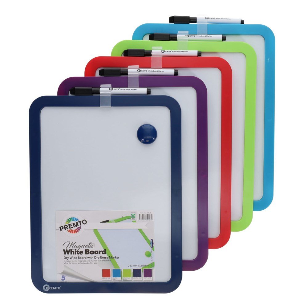 Magnetic Dry Wipe Whiteboard With Dry Wipe Marker - ABC School Supplies