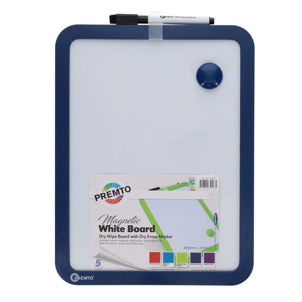 Magnetic Dry Wipe Whiteboard With Dry Wipe Marker - ABC School Supplies