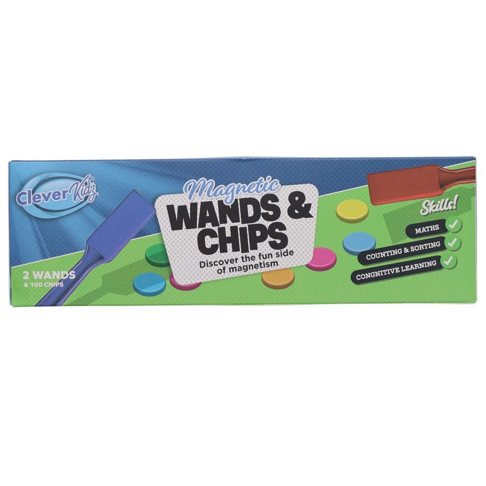 Magnetic Wands and Chips Set of 100 - ABC School Supplies