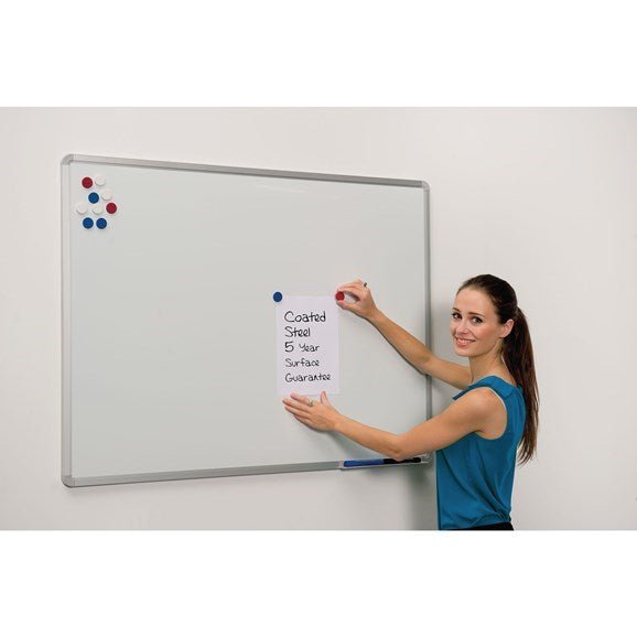 **Magnetic White Board - W1200 X H1200Mm - ABC School Supplies