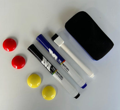 Magnetic Whiteboard and Chalk Board – 60x45cm - ABC School Supplies