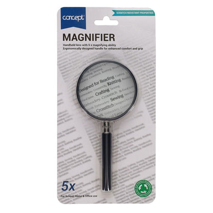 Magnifying Glass 5x75mm - ABC School Supplies