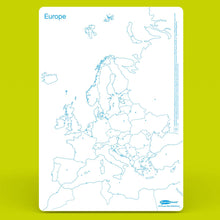 **Map Drywipe Board Pack, Pens & Erasers - Uk / Europe, A3 - 5 Sets - ABC School Supplies