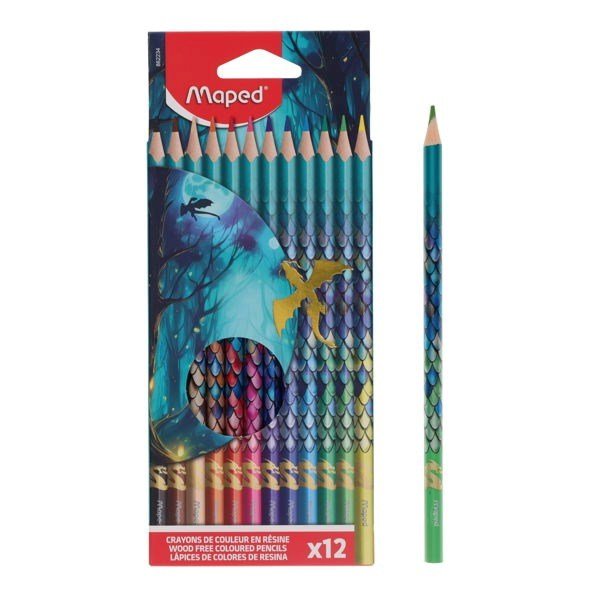 Maped 12 Pack Colouring Pencils - Dragon - ABC School Supplies