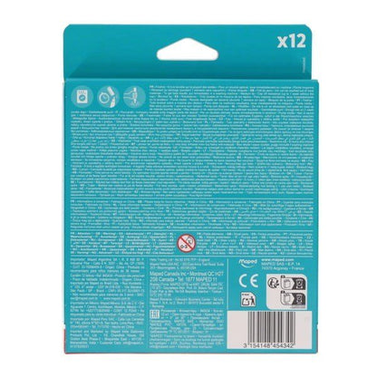 Maped 12 Pack Washable Felt Tip Colouring Markers - Dragon - ABC School Supplies