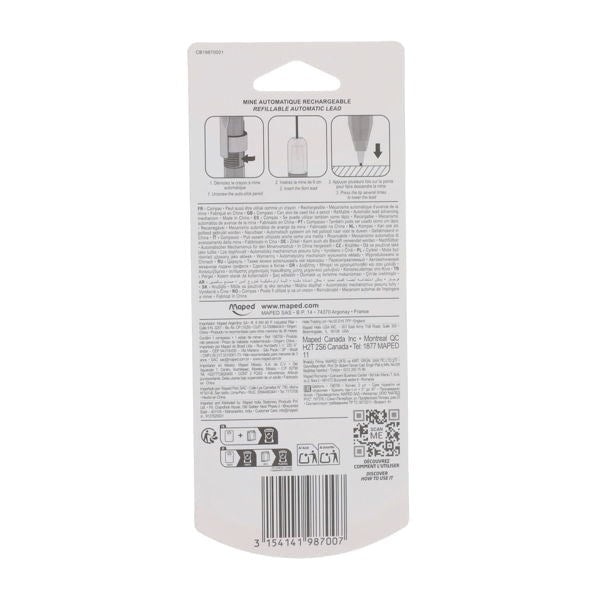 Maped 3 - Piece Compass Pen Set - ABC School Supplies