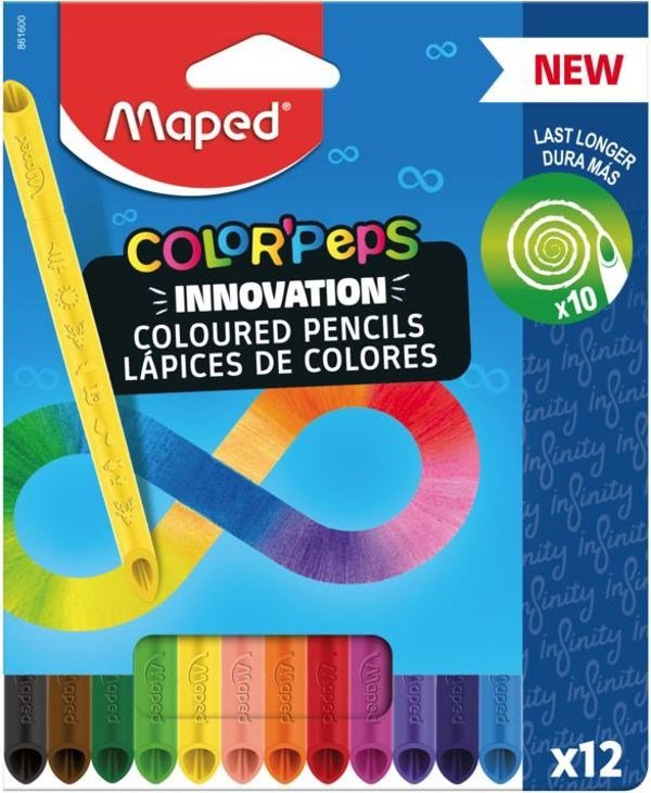 Maped Colorpeps Colouring Pencils Infinity Pack Of 12 - ABC School Supplies