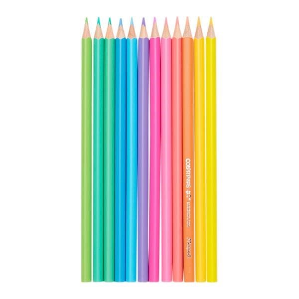 Maped Color'Peps Triangular Shaped Colouring Pencils Full Size Pastel Pack of 12 - ABC School Supplies