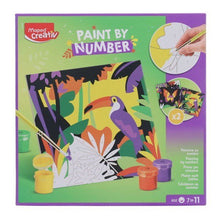 Maped Creativ 16 Piece Paint By Numbers - Parrot/Butterfly - ABC School Supplies