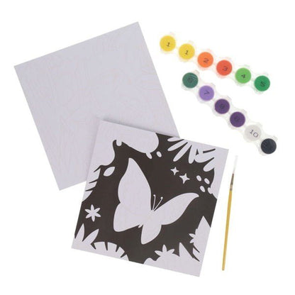 Maped Creativ 16 Piece Paint By Numbers - Parrot/Butterfly - ABC School Supplies