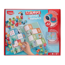 Maped Creativ 52 Piece Stamps Set - Alphabet & Animals - ABC School Supplies