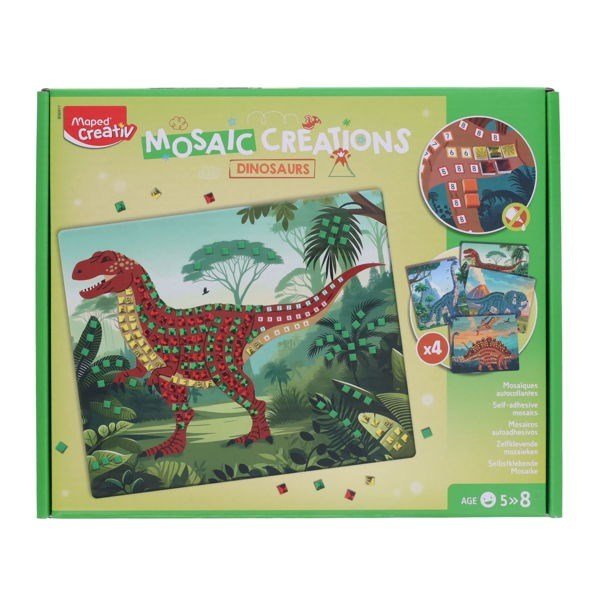 Maped Creativ Mosaic Creations - Dinosaurs - ABC School Supplies
