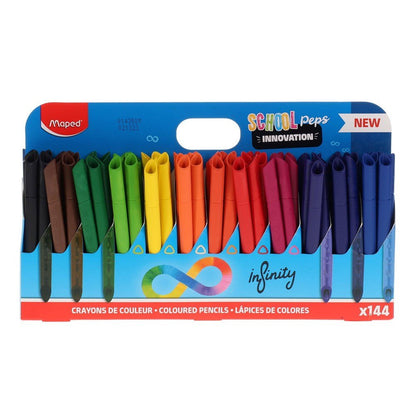 Maped School Pack Non Sharpen Colouring Pencils Pack of 144 - ABC School Supplies
