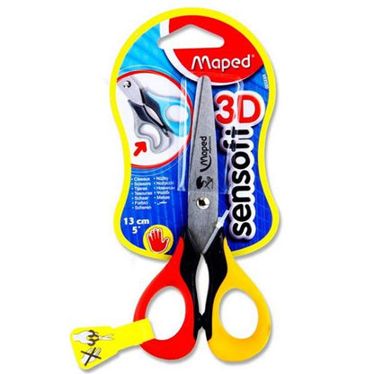 **Maped Sensoft 13cm Scissors - Left Handed - ABC School Supplies