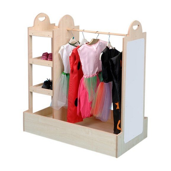 Maple Costume Storage Trolley With Mirror - ABC School Supplies