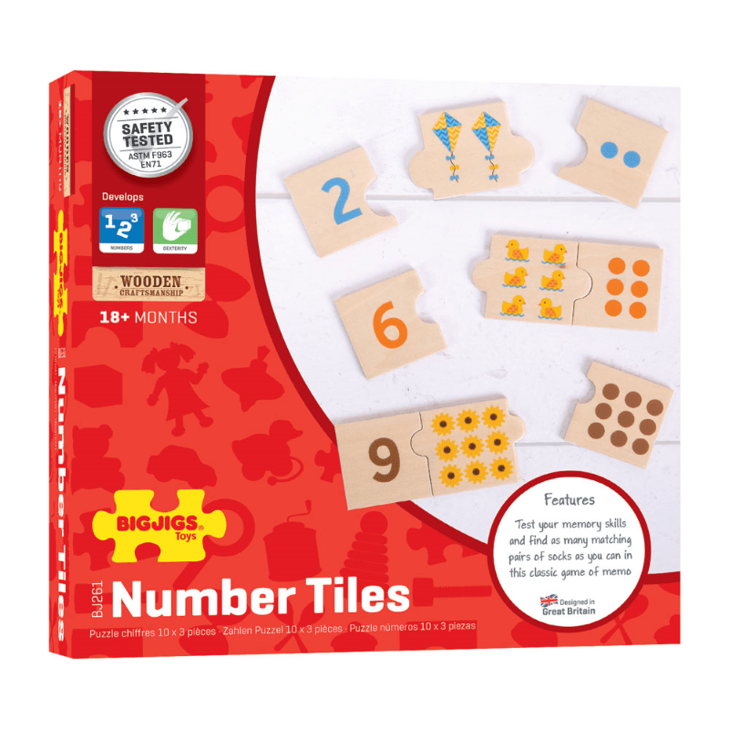 Match & Count Number Tiles - ABC School Supplies