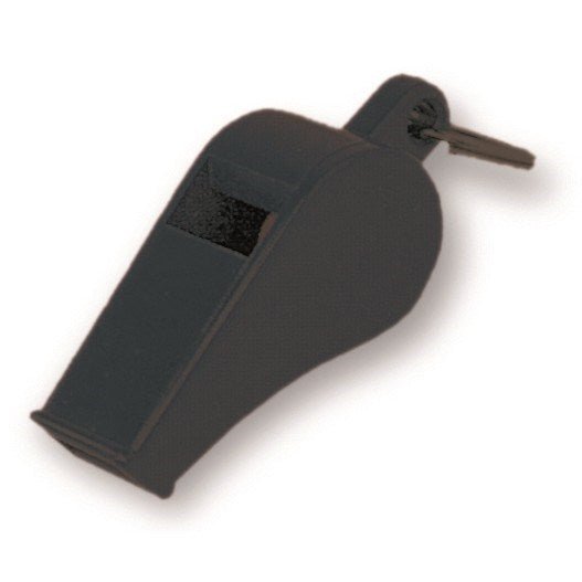 Megaform Black Plastic Whistles Pack of 12 - ABC School Supplies