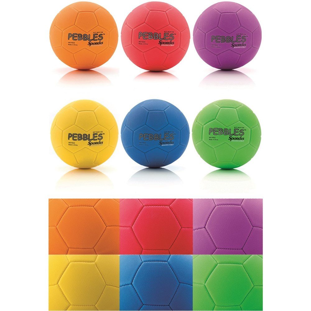 **Megaform Pebble Multiuse Balls 21,5Cm, Set Of 6 Colors - ABC School Supplies