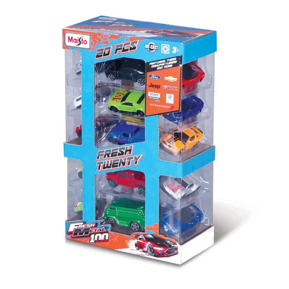 Metal Vehicles Pack of 20 - ABC School Supplies