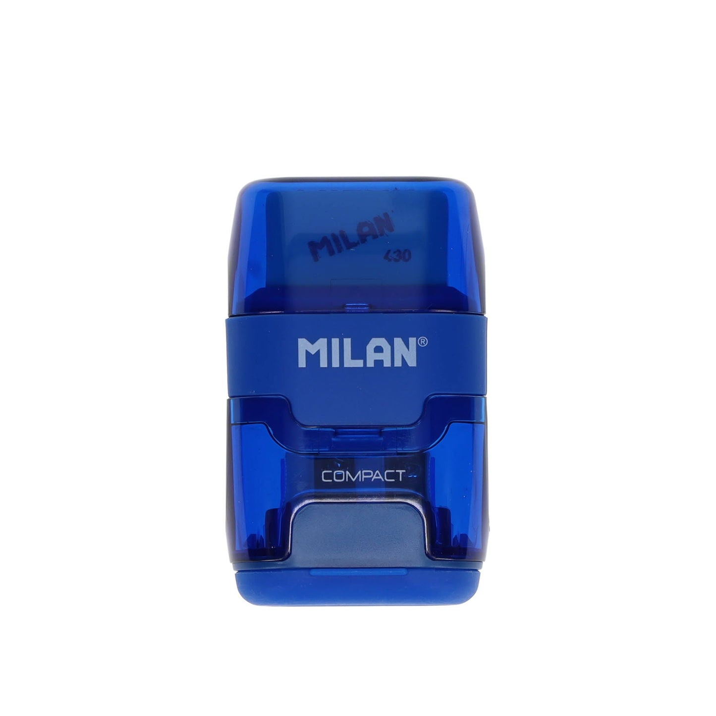 Milan Compact Twin Hole Sharpener & Eraser - ABC School Supplies