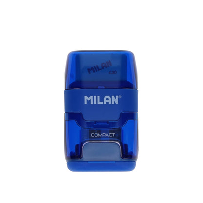 Milan Compact Twin Hole Sharpener & Eraser - ABC School Supplies