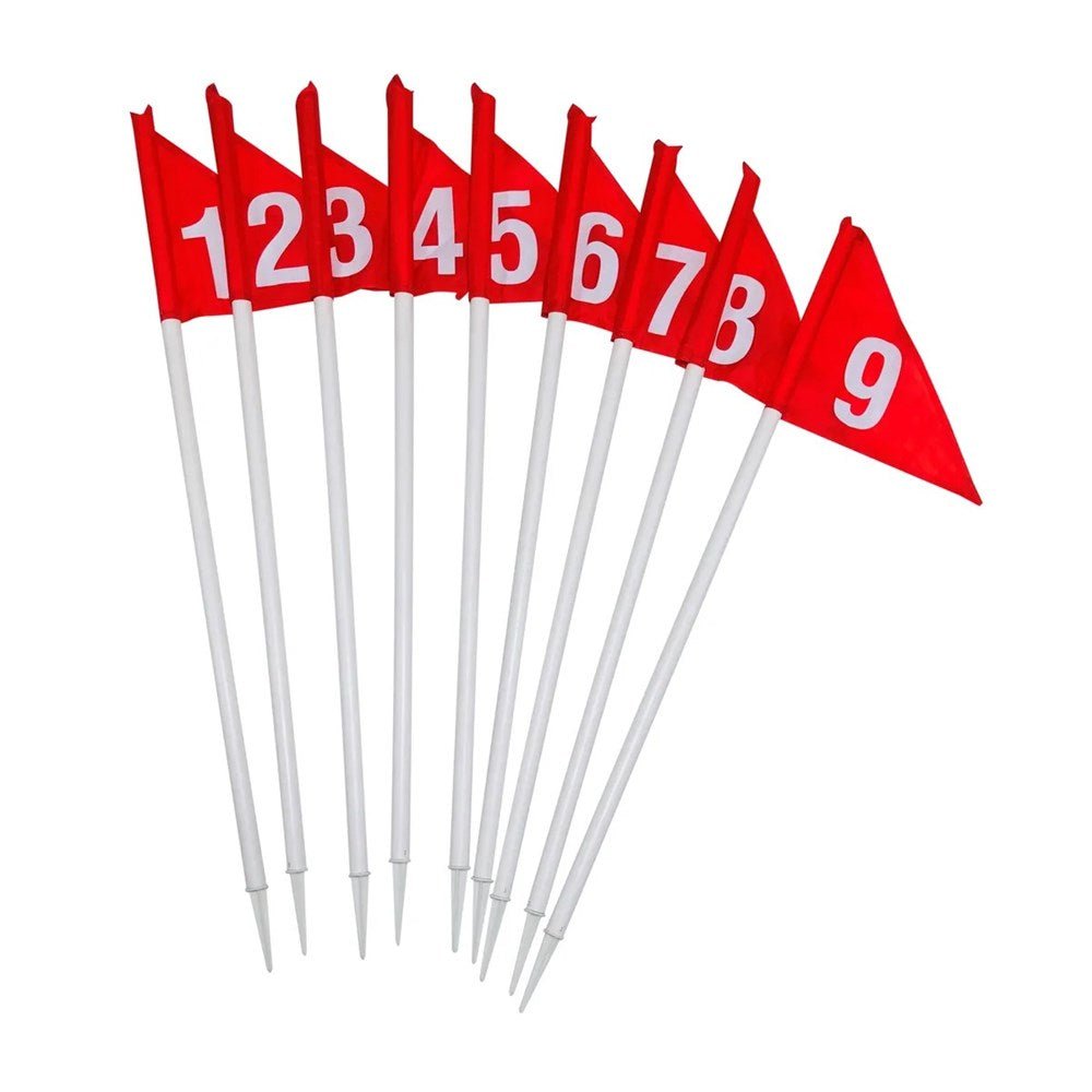 Mini Target Golf Flag Set Numbered 1 - 9 80cm - ABC School Supplies