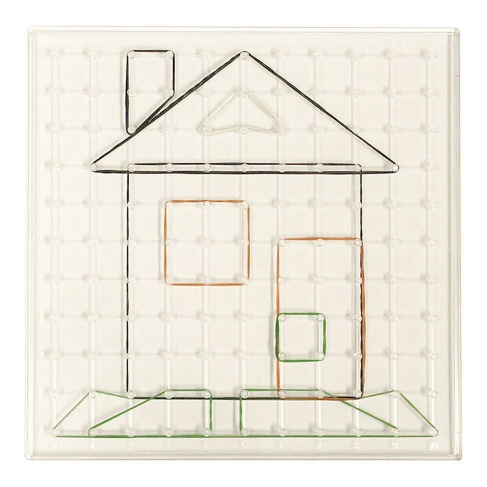 Miniland 6 Geoboards Set (23 Cm Transparent) - ABC School Supplies