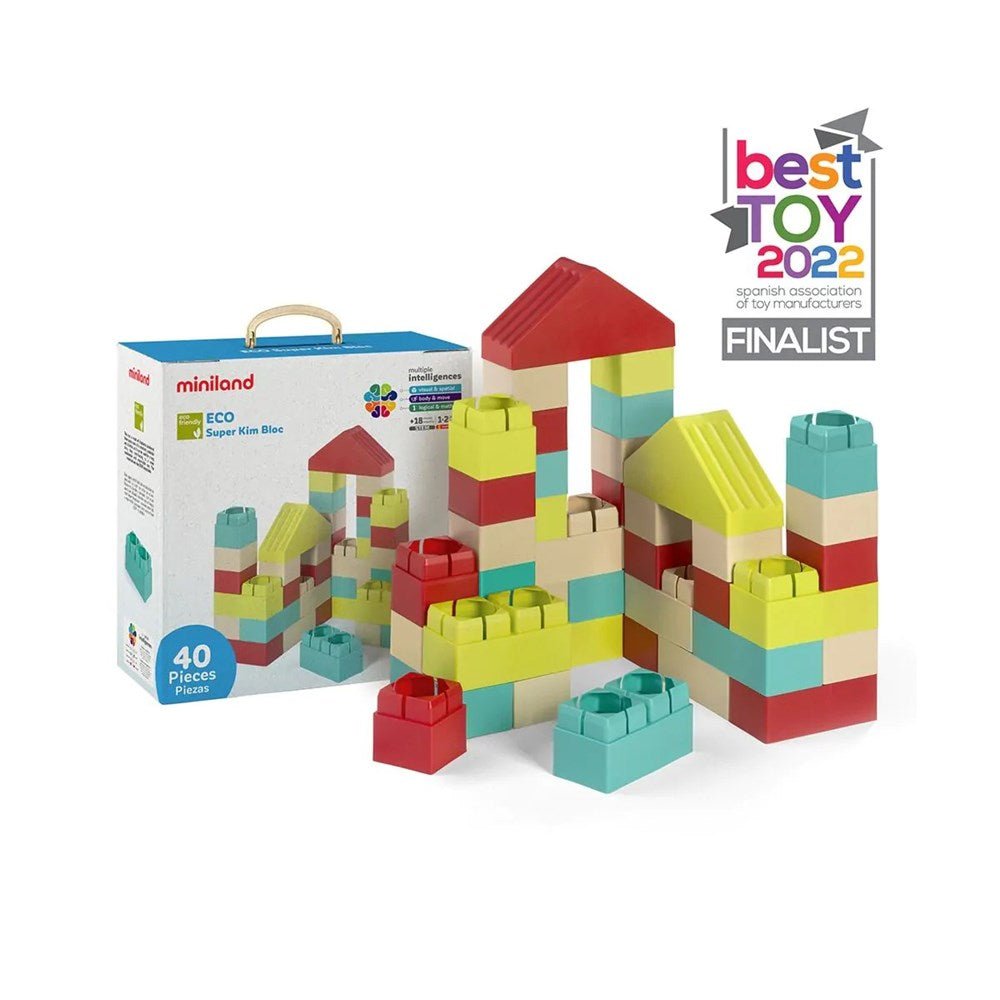 Miniland Eco Super Kim Bloc 40pcs - ABC School Supplies