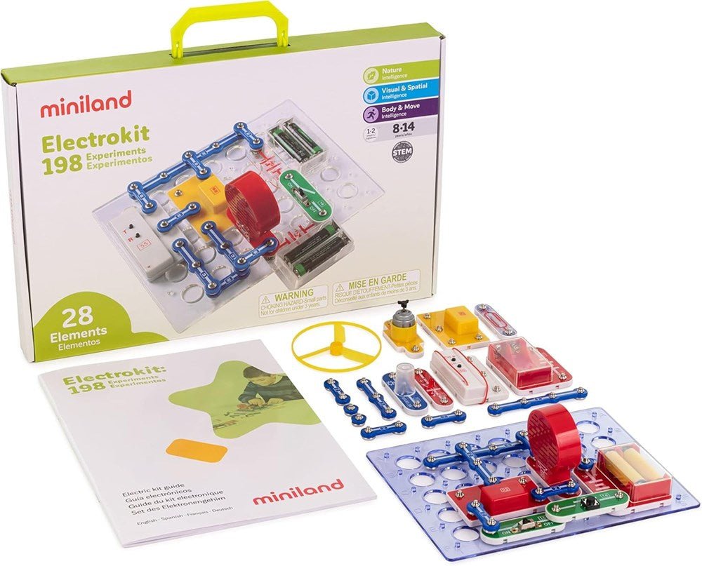 Miniland Electronic kit with 198 Experiments - ABC School Supplies