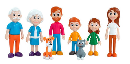 Miniland Light Skinned Family (8 figures) - ABC School Supplies