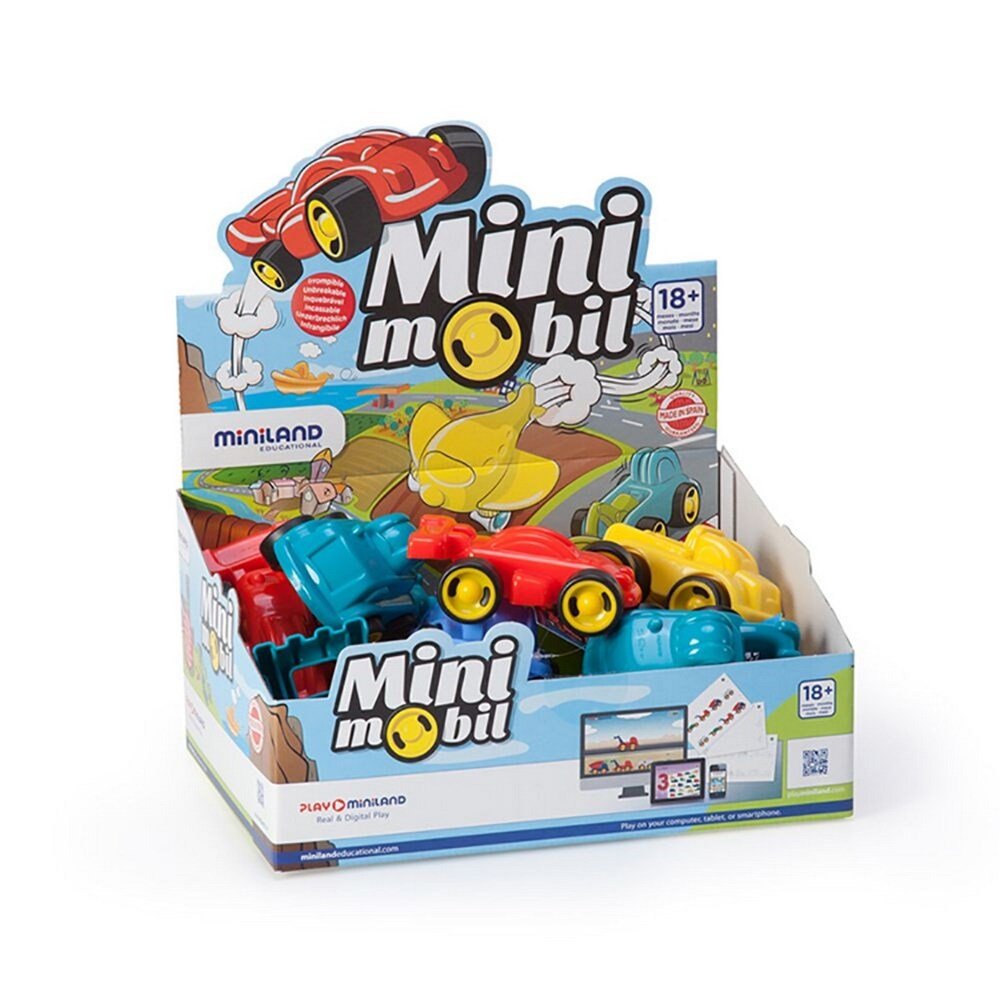 Miniland Minimobil: Go 12 Cm (15 Pieces) - ABC School Supplies