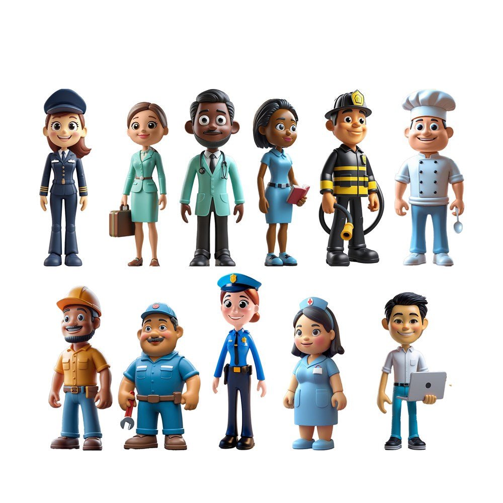Miniland Occupations Figures Set (11 figures) - ABC School Supplies