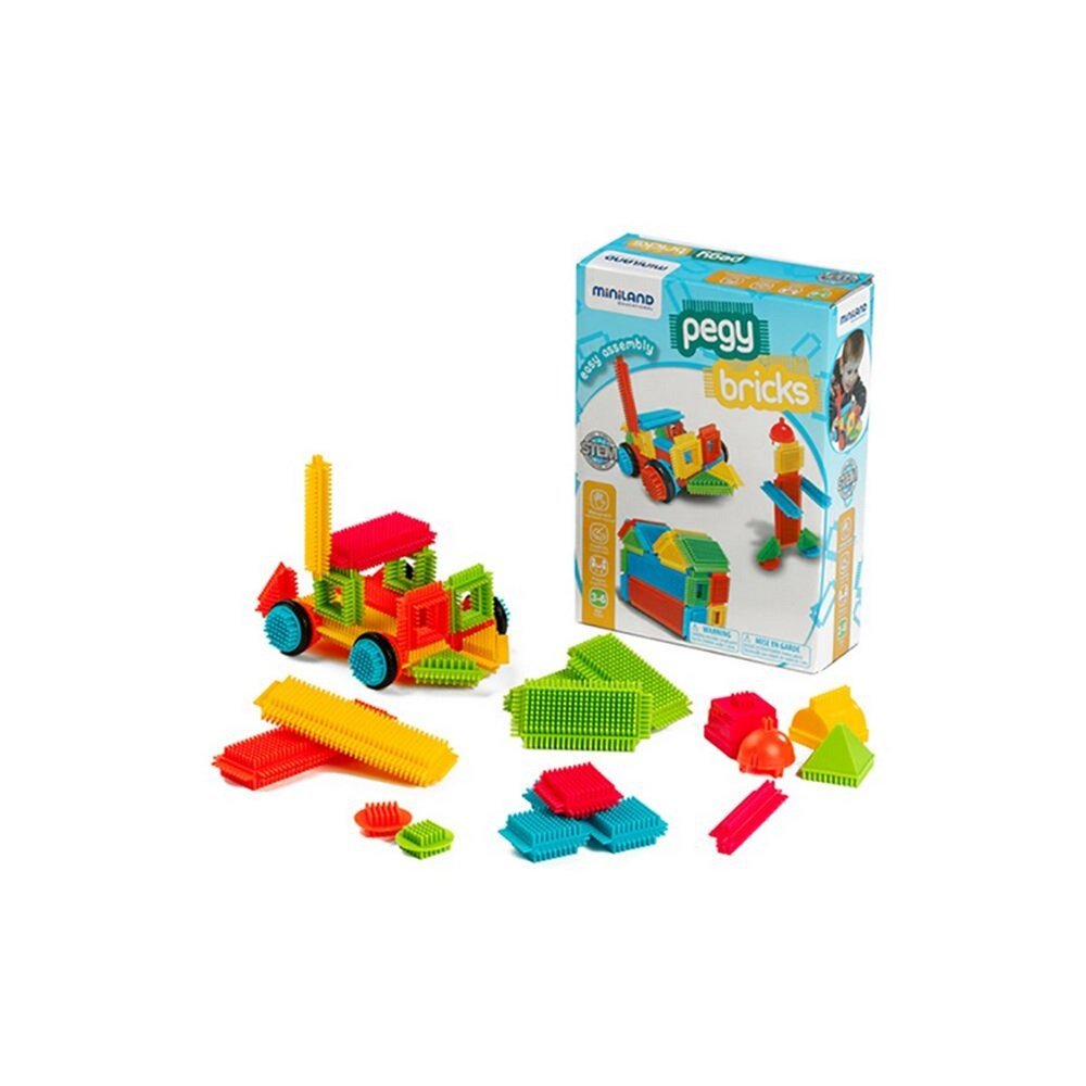 Miniland Pegy Bricks (36 Pieces) - ABC School Supplies