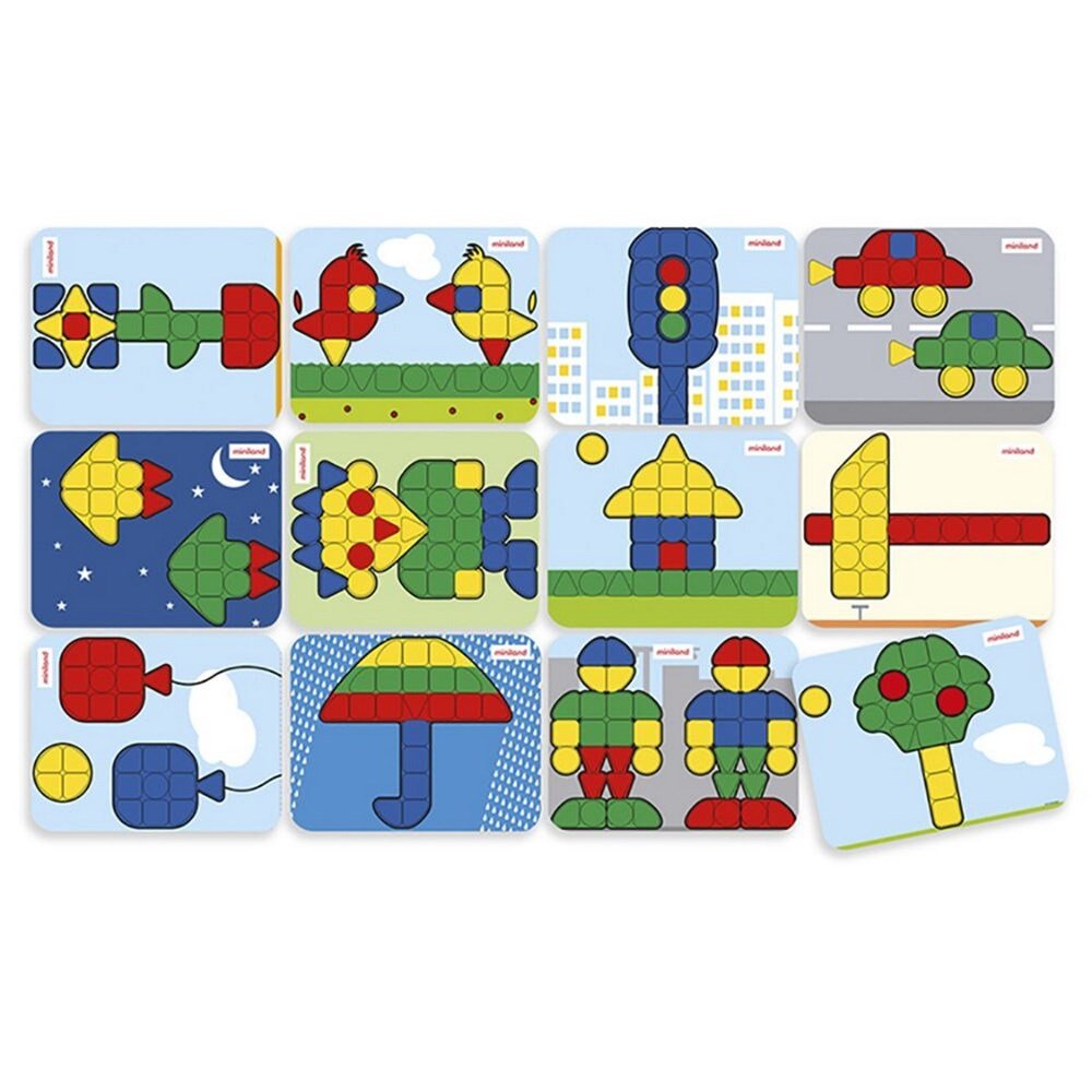 Miniland Superpegs Pack 12 Models - Primary Colours - ABC School Supplies