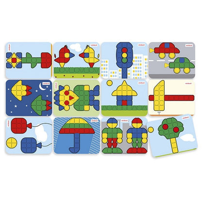 Miniland Superpegs Pack 12 Models - Primary Colours - ABC School Supplies